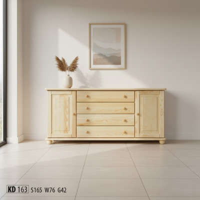 Apparecchio massiccio credenza credenza mobile mobili comò legno massello lowboard nuovo
