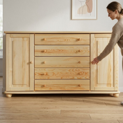 Massiccio contenitore mobile mobile cassettiera in vero legno armadi nuovi credenza