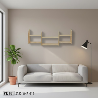 Libreria 150 * 19 * 47 cm in pino massiccio, scaffale da ufficio in vero legno.