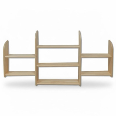 Wandboard in legno di pino massiccio 150x69cm, mensola da parete in legno massiccio, scaffale per fiori, mensola appesa.