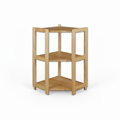 Scaffale d'angolo Libreria Salotto Parete Scaffale Legno Massello Mensole Scaffale d'angolo Ufficio