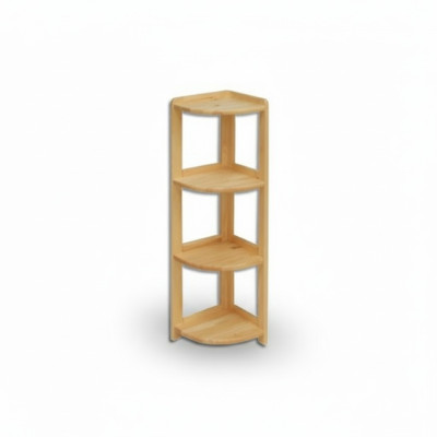 Mensole d'angolo, mensola da parete fatta a mano in legno massiccio, mensola in vero legno, mensole, nuove.