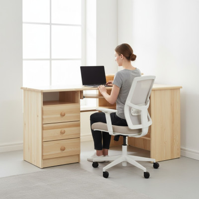 Tavolo legno scrivania tavoli tavolo angolare scrivania computer massiccio legno massello
