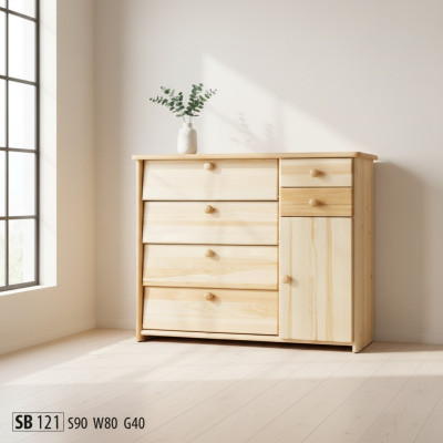 Contenitore per scarpe in legno massiccio scarpiera artigianale con cassetti.