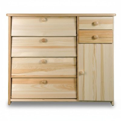 Contenitore per scarpe in legno massiccio scarpiera artigianale con cassetti.