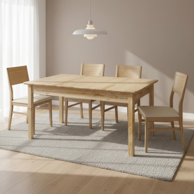 Tavolo da pranzo Tavolo Legno Tavoli Tavoli Mobili massicci in legno massello Reale Massiccio Nuovo