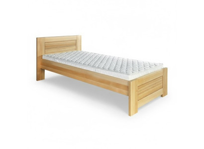 Letto in legno Vera legno Letto Camera da letto Hotel 100x200 Stile Mobili massicci Letti