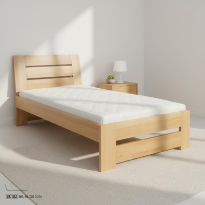 Letto in legno vero letto hotel 100x200 stile mobili massicci camera da letto