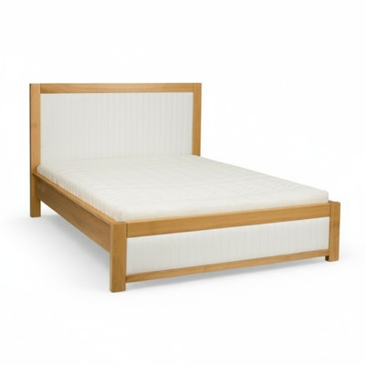 Letto in legno massello Letto matrimoniale Letto imbottito fatto a mano Letto in legno massello Nuovo