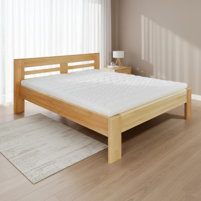 Letto Letto in legno Legno massiccio Letti Hotel 180x200 Stile Mobili massicci Camera da letto