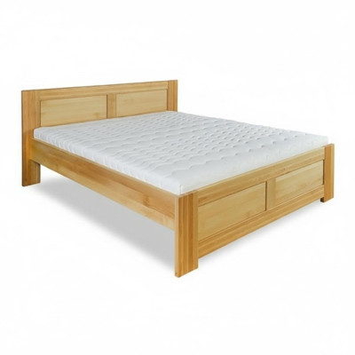 Letto in legno di vero legno per camera da letto, letti hotel 180x200 stile mobili massicci.