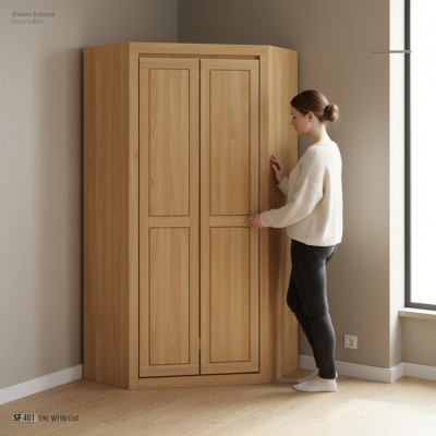 Armadio in rovere massiccio, armadio in legno massello per camera da letto, armadi nuovi.