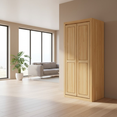 Armadio in rovere massiccio, armadio in legno massello per camera da letto, armadi nuovi.