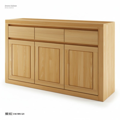 Mobile credenza moderno in legno. Realizzato a mano in legno massello.