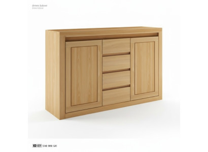 Mobiletto design, mobile basso, armadio, scaffale in legno massello per soggiorno.
