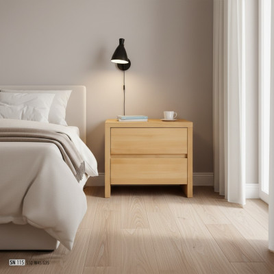 Design Tavolini da notte in vero legno massiccio Legno massiccio Autentici tavolini da notte Console in legno massiccio