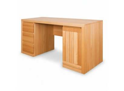 Tavolo per computer in faggio, tavolo, tavoli di legno, tavoli in legno, mobili da ufficio, scrivania