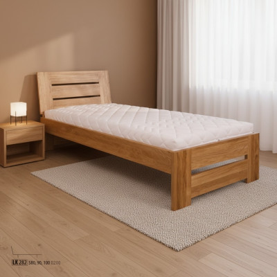 Letto in vero legno Letto matrimoniale in legno 100x200 cm Nuovo Letto in vero legno Letto imbottito Nuovo