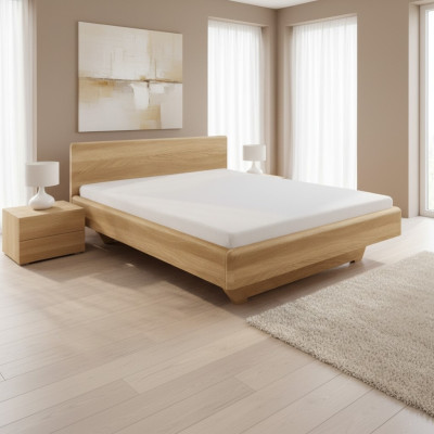 Design Letto in legno massello 180x200 Letti Letti in rovere Letti in legno Letto Camera da letto Struttura del letto