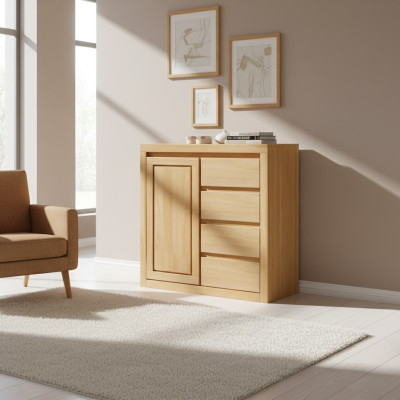 Comò design, mobile basso, comodini, credenza, armadio, legno massello, nuovo.