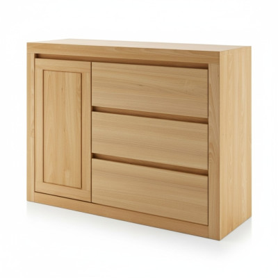 Mobile credenza in legno massiccio in stile country casa Armadio Armadi Legno massello di quercia 140x90cm Cassettiere