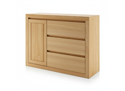Mobile credenza in legno massiccio in stile country casa Armadio Armadi Legno massello di quercia 140x90cm Cassettiere