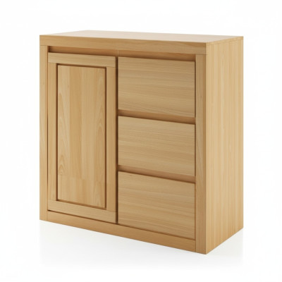 Comò Design Mobiletto basso Sideboard Tavolino Credenza Armadio Legno massello Buffet Comò