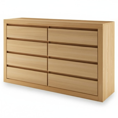 Cassettiera XXL in vero legno, credenza in rovere massiccio, nuova.
