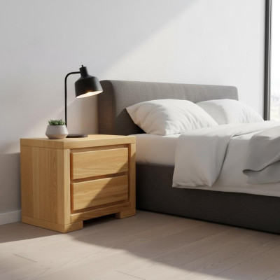 Comodino in legno Comodini Tavolo Console Notte Stile country Rovere Console