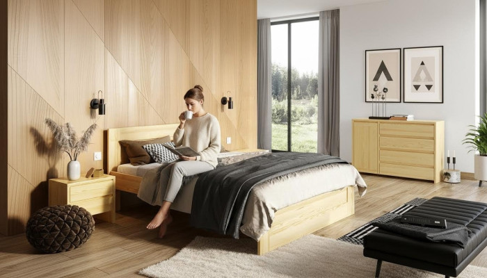 Comò Armadio Credenza Cassetti Legno massiccio Legno Mobili Comodini Armadi Nuovo
