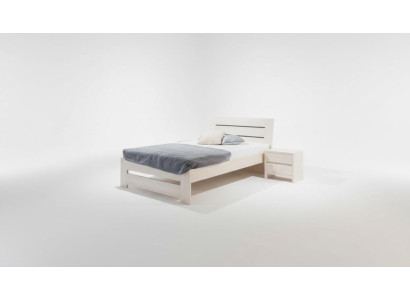 Letto Camera da letto Set completo Letti con 2 comodini 100x200cm Loft Massiccio