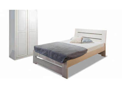Letto in legno massiccio 100x200 cm, letto singolo, mobili massicci, camera da letto