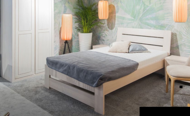 Set camera da letto con letto 2 comodini armadio 4 pezzi in legno armadio guardaroba