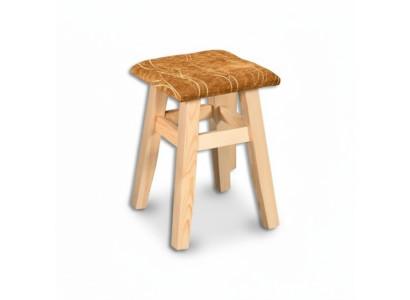Sgabello Sgabello di legno Sgabellino Sgabellino di legno Pino massiccio NUOVO Lavorato a mano Legno vero