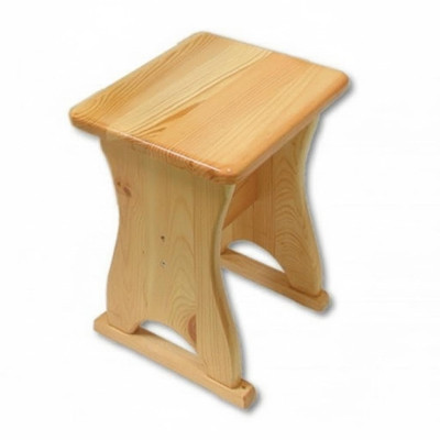 Sgabello di legno, sgabello, sgabello di legno massiccio in pino NUOVO, panca da cucina.