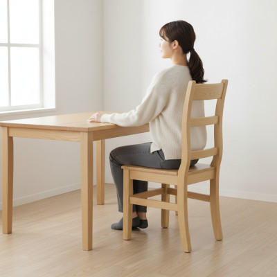 Sedia in legno per sala da pranzo, cucina, fatta a mano in legno massello di pino.
