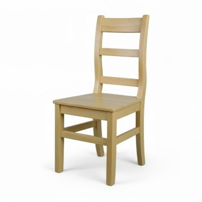 Sedia in legno per sala da pranzo, cucina, fatta a mano in legno massello di pino.