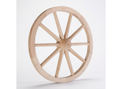 Dekorad Ruota in legno Ø 60 cm Ruota a raggi Ruota carrello Decorazione da giardino Decorazione negozio Nuova