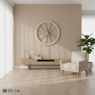 Ruota carretto in legno a raggi 80 cm Decorazione da parete Cavalli Ornamento Giardino Nuovo