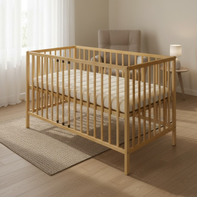 Lettino per bambini 120x60 in legno massello arredamento in legno arredamento artigianale  Culla per bambini 120x60 in legno massiccio arredamento in legno arredamento artigianale