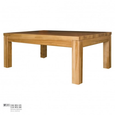 Tavolino da salotto tavolino da caffè vero legno mobili massicci quercia 100x70cm nuovo tavolini.