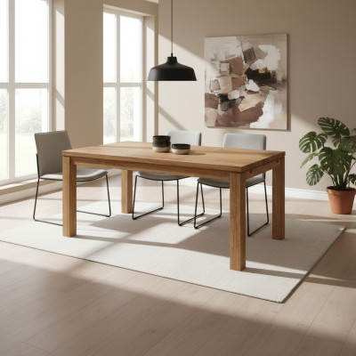 Tavolo da pranzo tavolo gruppo sala da pranzo soggiorno set di mobili in legno design tavoli 140x90cm.