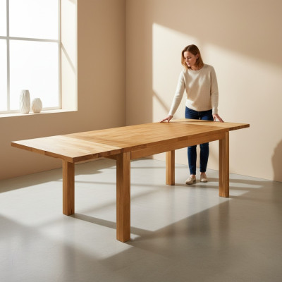 Tavolo in legno Tavoli in legno massiccio Tavolo da pranzo Tavoli da conferenza 160x90cm Rovere massiccio