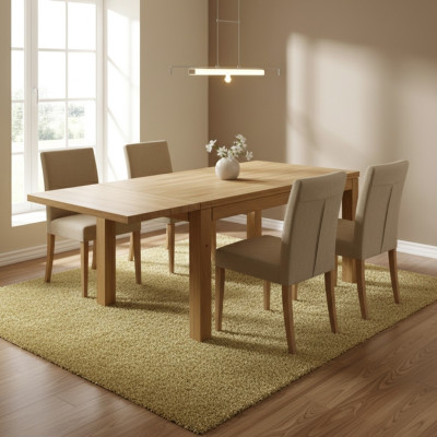 Tavolo da pranzo massiccio in vero legno tavoli in rovere massiccio 120x80 cm cucina