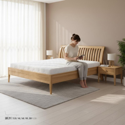 Letto in legno massiccio letto in legno massello 120x200 Letto singolo per anziani Fatto a mano