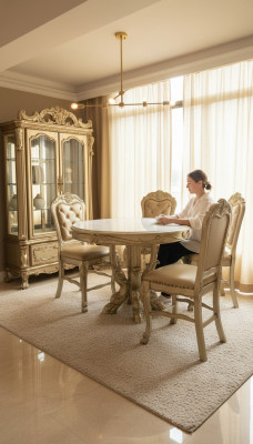 Tavoli tondi tavolo da pranzo tondo in legno rotondo Decorazione classica di stile barocco
