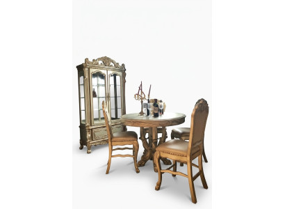 Tavoli tondi tavolo da pranzo tondo in legno rotondo Decorazione classica di stile barocco