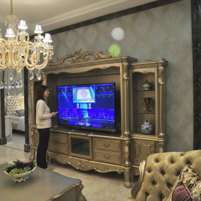 Soggiorno Aggiunta Parete Media Parete TV Mobile TV Composizione Soggiorno