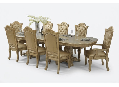 Tavolo da pranzo Tavoli Tavoli Tavolo Ufficio Design Classico Legno Decorazione Barocco