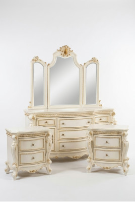 Buffet Mobile Cassettiere Armadio Barocco Rococò Specchio Credenza